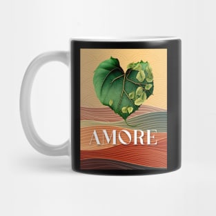 Love Nature No. 5: Valentine's Day Amore on a Dark Background Mug